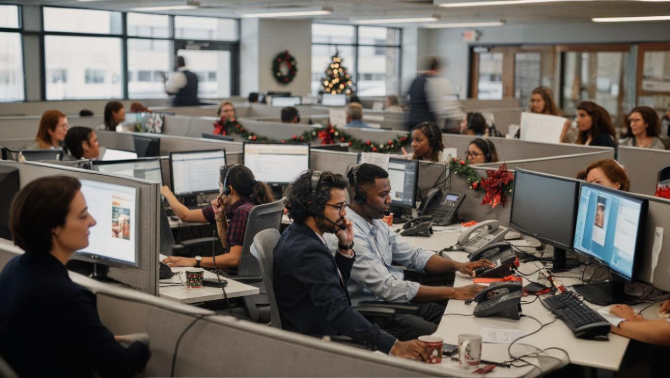 centralita en Navidad